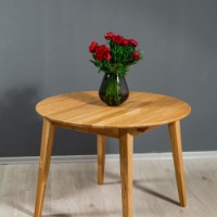 Обеденный стол MobiCasa Geneva 90/120x90 Natur Wax фото №5 — интернет-магазин Desire.md