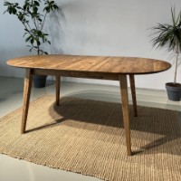 Masă pentru bucătărie MobiCasa Hovdala 140/180x90 Rustic Wax imaginea #9 — magazin online Desire.md