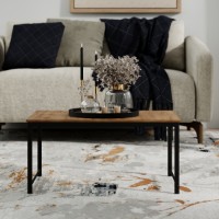 Măsuţă cafea MobiCasa Just Fiji Kraft Gold/Black imaginea #4 — magazin online Desire.md