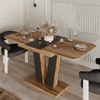 Masă pentru bucătărie MobiCasa Vendi 140/180x80 Ewok/Grafit imaginea #4 — magazin online Desire.md