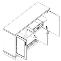 Комод Gerbor Sonata 3D1S Chestnut фото №2 — интернет-магазин Desire.md