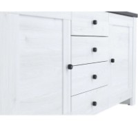 Комод Gerbor Антверпен II 2D4S Ясень Снежный/Дуб Мореный фото №3 — интернет-магазин Desire.md