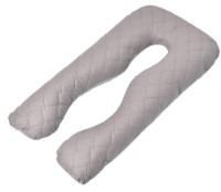 Подушка MobiCasa U-Shape 140x75х20 Alb/Gri фото №1 — интернет-магазин Desire.md