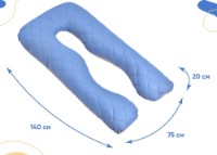 Pernă MobiCasa U-Shape 140x75х20 Jeans imaginea #3 — magazin online Desire.md