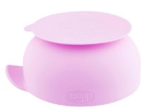 Bol din silicon Chicco Easy Bowl Pink imaginea #3 — magazin online Desire.md