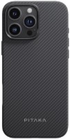 Husa de protecție Pitaka Military-Grade Protective Case for iPhone 16 Pro Max 600D Black/Grey Twill