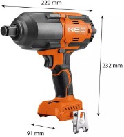 Гайковёрт Neo Tools 04-618 фото №6 — интернет-магазин Desire.md