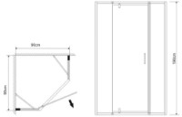 Душевая кабина Stream Alameda 900x900x2000 6mm (113407) фото №2 — интернет-магазин Desire.md