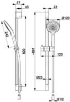 Set pentru duș Armatura Otava (117399) imaginea #2 — magazin online Desire.md