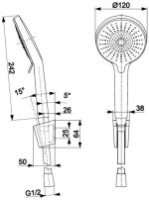 Set pentru duș Armatura Otava (117400) imaginea #2 — magazin online Desire.md