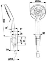 Душевой набор Armatura Otava (117408) фото №2 — интернет-магазин Desire.md