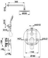 Set pentru duș Armatura Tanzanit (104816) imaginea #2 — magazin online Desire.md