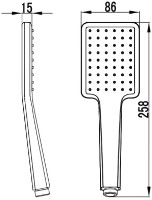 Лейка для душа F-Design Inula (FD8-110-33) фото №2 — интернет-магазин Desire.md