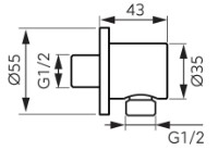 Dază de duș Ferro PKN12 imaginea #2 — magazin online Desire.md