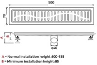 Трап для душа Gappo G85007- 33 фото №2 — интернет-магазин Desire.md