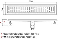 Rigolă de duș Gappo G85007- 39 imaginea #2 — magazin online Desire.md