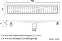 Rigolă de duș Gappo G87007- 33 imaginea #2 — magazin online Desire.md