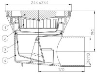 Rigolă de duș HL HL605.1 (21775) imaginea #2 — magazin online Desire.md