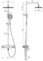 Set pentru duș Imprese Centrum LX T-10301LX imaginea #2 — magazin online Desire.md