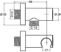 Suport de duș Kludi A-QA (6054753-00) imaginea #2 — magazin online Desire.md