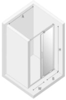 Душевая дверь New Trendy Smart EXK-4007 120x200x8mm (18440) фото №2 — интернет-магазин Desire.md