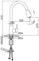 Baterie bucătărie Frap F60991-6 imaginea #2 — magazin online Desire.md