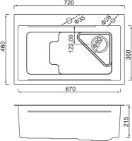 Chiuvetă de bucătărie Gappo GS7246-3 imaginea #2 — magazin online Desire.md