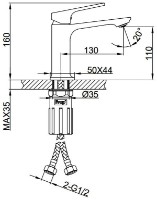 Baterie lavoar Frap F1086 imaginea #2 — magazin online Desire.md