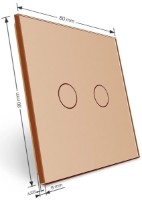 Выключатель Livolo VL-XR008-A фото №4 — интернет-магазин Desire.md