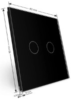 Выключатель Livolo VL-XR008-B фото №4 — интернет-магазин Desire.md