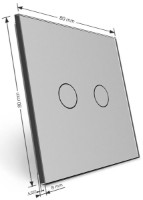 Выключатель Livolo VL-XR008-I фото №4 — интернет-магазин Desire.md