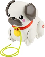 Jucarie de impins si tras Fisher Price Pug Baby (HTW94)