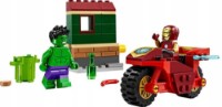 Set de construcție Lego Marvel: Iron Man with Bike and The Hulk (76287)