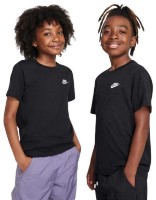 Детская футболка Nike K Nsw Tee Embroidered Futura Lbr Black, s.M