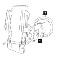 Автодержатель Hama Compact Car Mobile Phone Holder with Suction Cup (201502) фото №2 — интернет-магазин Desire.md