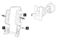 Автодержатель Hama Compact Car Mobile Phone Holder with Suction Cup (201502) фото №3 — интернет-магазин Desire.md