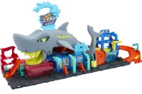 Set jucării transport Mattel Hot Wheels City Ultra Shark Car Wash (HTN82)