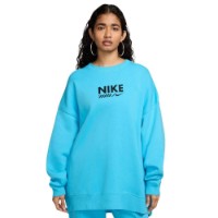 Женская толстовка Nike W Nsw Oversized Fleece Crew-Neck Sweatshirt Baltic Blue, s.XL фото №1 — интернет-магазин Desire.md