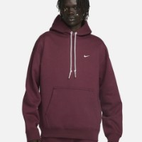 Hanorac pentru bărbați Nike M Nk Solo Swsh Flc Po Hoodie Night Maroon/White, s.XXL imaginea #2 — magazin online Desire.md