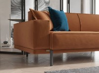 Диван Moda Life Loft 3 238x97x81cm Brown фото №5 — интернет-магазин Desire.md
