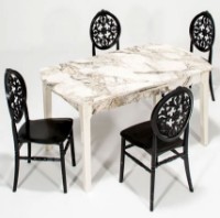 Обеденный стол Moda Life Sofia 160x90x75cm White фото №4 — интернет-магазин Desire.md