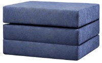 Canapea fara rama pouf pliabil Edka Puf pliant 3 M23 Albastru Indigo imaginea #1 — magazin online Desire.md