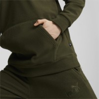 Hanorac pentru bărbați Puma Ess Elevated Polarfleece Hoodie Dark Olive, s.M imaginea #4 — magazin online Desire.md