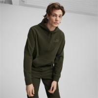 Hanorac pentru bărbați Puma Ess Elevated Polarfleece Hoodie Dark Olive, s.S imaginea #2 — magazin online Desire.md