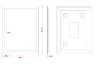 Oglindă baie Dubiel Vitrum Focus 60x80 Led (04980) imaginea #8 — magazin online Desire.md