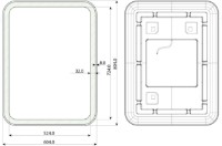 Oglindă baie Dubiel Vitrum Hugo 60x80 Led (05570) imaginea #5 — magazin online Desire.md