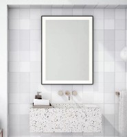 Oglindă baie Dubiel Vitrum Logan Black 60x80 Led (02635) imaginea #2 — magazin online Desire.md