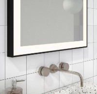 Oglindă baie Dubiel Vitrum Logan Black 60x80 Led (02635) imaginea #3 — magazin online Desire.md