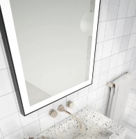 Зеркало для ванной Dubiel Vitrum Logan Black 75x120 Led (10383) фото №3 — интернет-магазин Desire.md