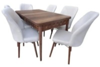 Комплект для столовой Magnusplus Kum II barok + 6 Sandalye Velour Crem фото №1 — интернет-магазин Desire.md